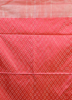 Pink Dupion Silk Saree With Blouse Piece