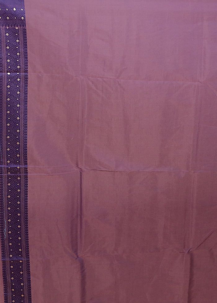 Blue Kora Silk Saree With Blouse Piece