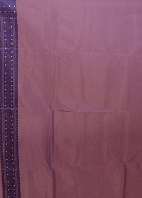 Blue Kora Silk Saree With Blouse Piece