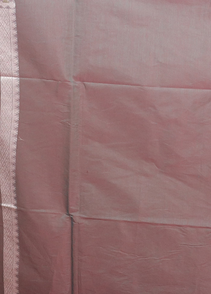 Green Kora Silk Saree With Blouse Piece