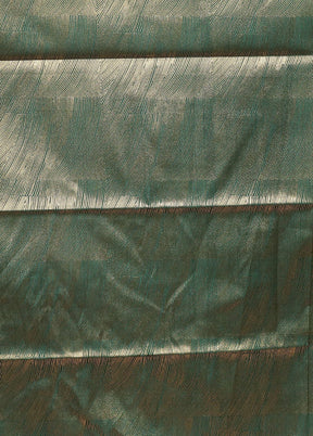 Green Dupion Silk Saree With Blouse Piece