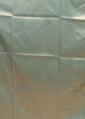 Blue Dupion Silk Saree With Blouse Piece