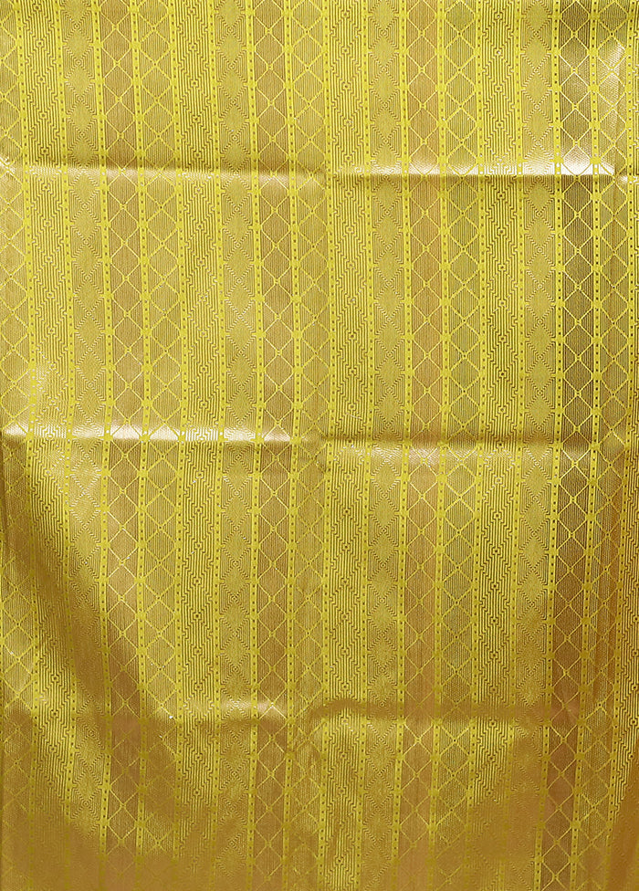 Peach Dupion Silk Saree With Blouse Piece