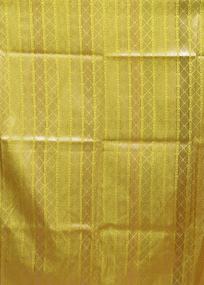 Peach Dupion Silk Saree With Blouse Piece