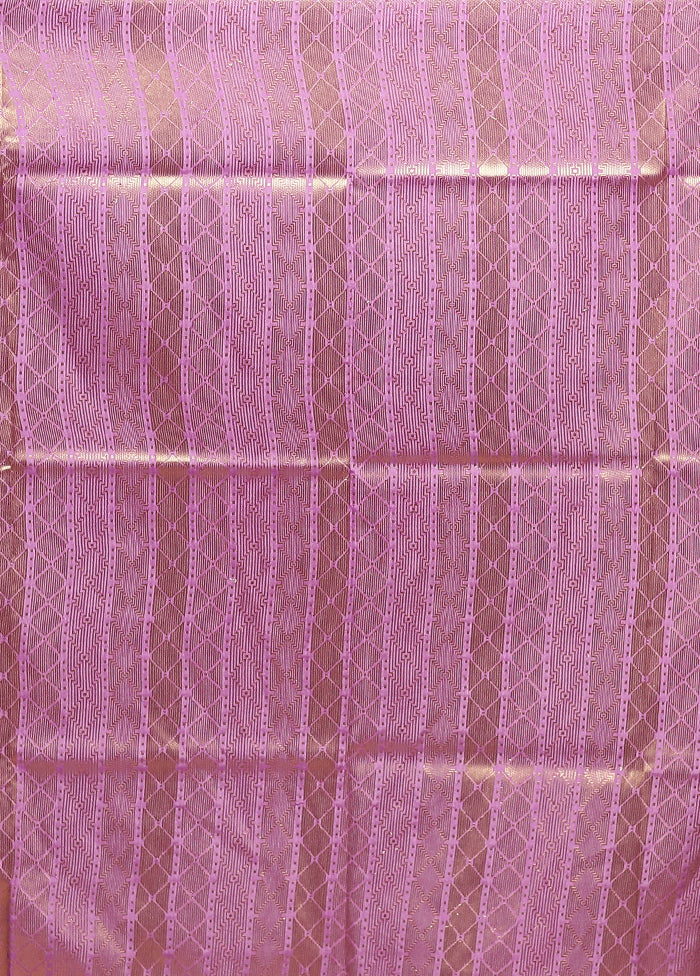 Purple Dupion Silk Saree With Blouse Piece