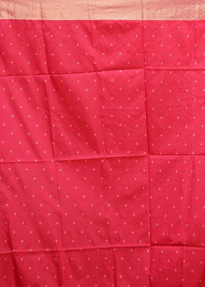 Orange Dupion Silk Saree With Blouse Piece