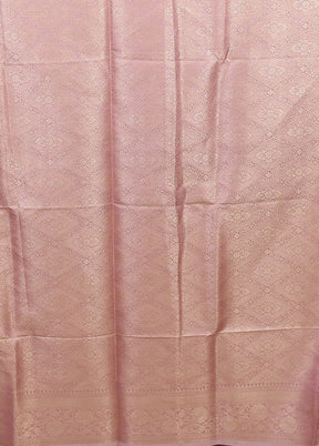 Pink Dupion Silk Saree With Blouse Piece
