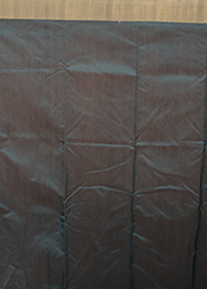 Green Handloom Chanderi Pure Silk Saree With Blouse Piece