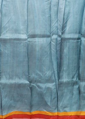 Green Printed Pure Silk Saree Without Blouse Piece