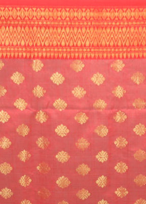 White Matka Silk Saree With Blouse Piece