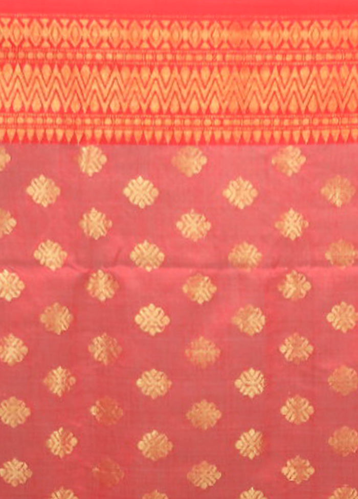 White Matka Silk Saree With Blouse Piece