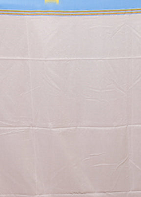 White Matka Silk Saree With Blouse Piece