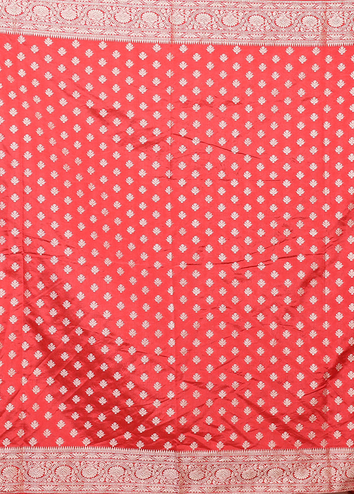 Pink Dupion Silk Saree With Blouse Piece