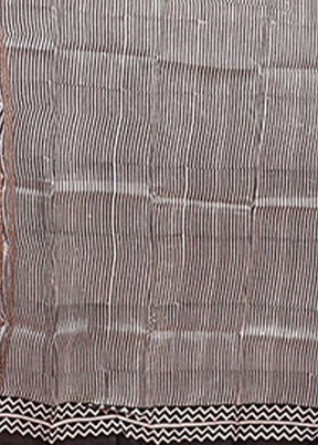 Black Printed Pure Silk Saree Without Blouse Piece