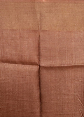 Multicolor Handloom Tussar Pure Silk Saree With Blouse Piece