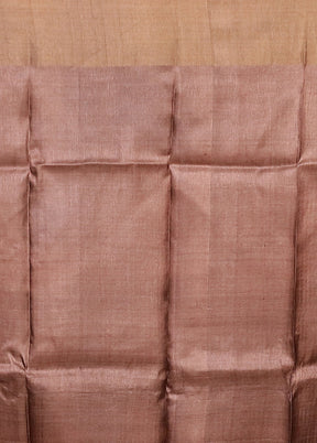 Multicolor Handloom Tussar Pure Silk Saree With Blouse Piece