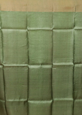 Multicolor Handloom Tussar Pure Silk Saree With Blouse Piece