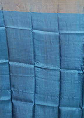 Multicolor Handloom Tussar Pure Silk Saree With Blouse Piece