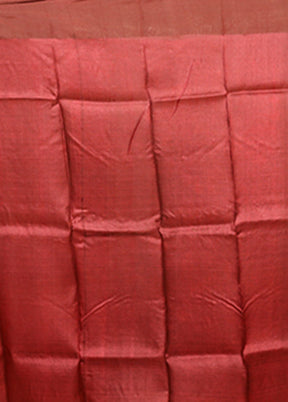 Multicolor Handloom Tussar Pure Silk Saree With Blouse Piece