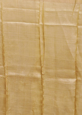 Multicolor Handloom Tussar Pure Silk Saree With Blouse Piece