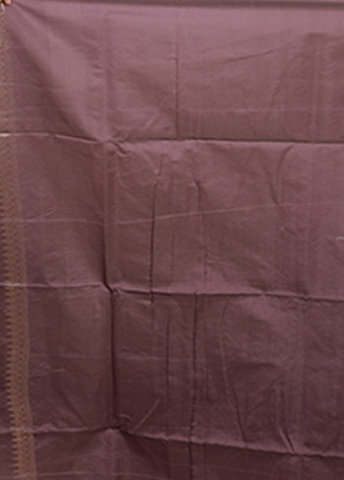 Blue Kora Silk Saree With Blouse Piece