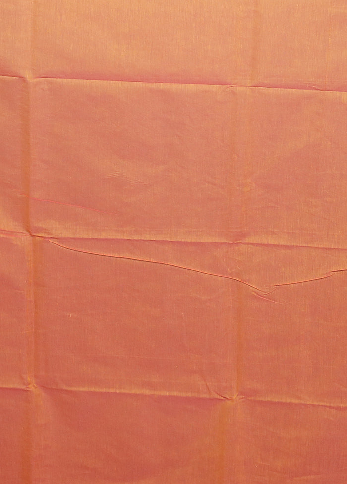 Pink Kora Silk Saree With Blouse Piece