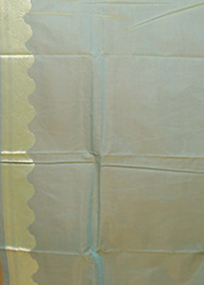 Green Kora Silk Saree With Blouse Piece