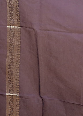 Blue Kora Silk Saree With Blouse Piece