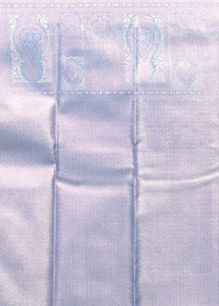 Pink Kanjivaram Silk Saree With Blouse Piece