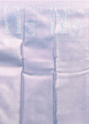 Pink Kanjivaram Silk Saree With Blouse Piece