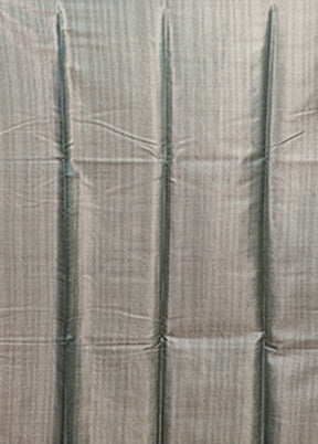 Green Cotton Saree With Blouse Piece