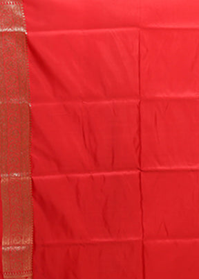 Blue Banarasi Silk Saree With Blouse Piece