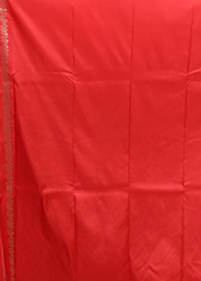 Pink Katan Silk Saree With Blouse Piece