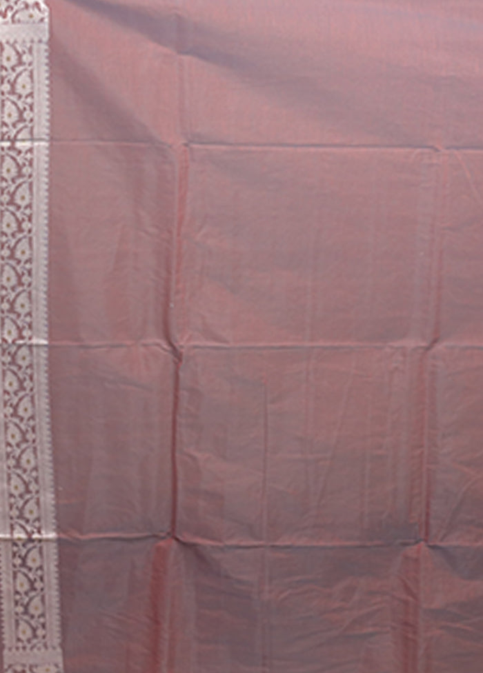 Pink Kora Silk Saree With Blouse Piece