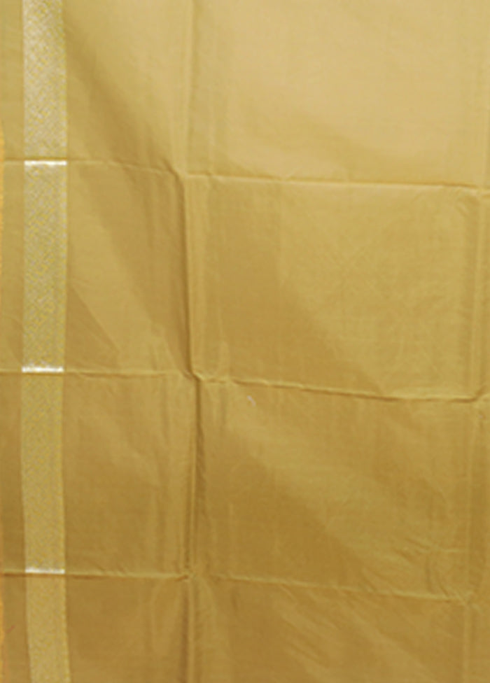 Green Kora Silk Saree With Blouse Piece