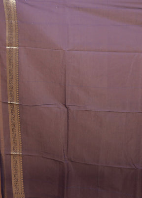 Blue Kora Silk Saree With Blouse Piece