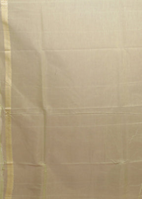 Green Kora Silk Saree With Blouse Piece