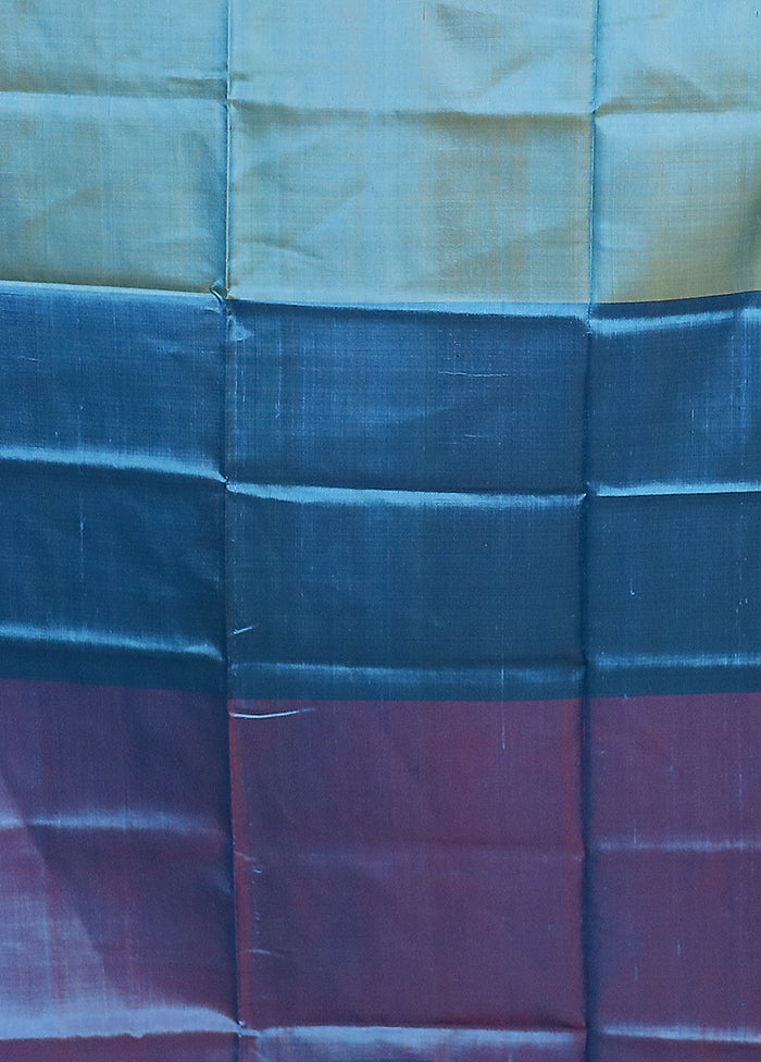 Multicolor Printed Pure Silk Saree Without Blouse Piece