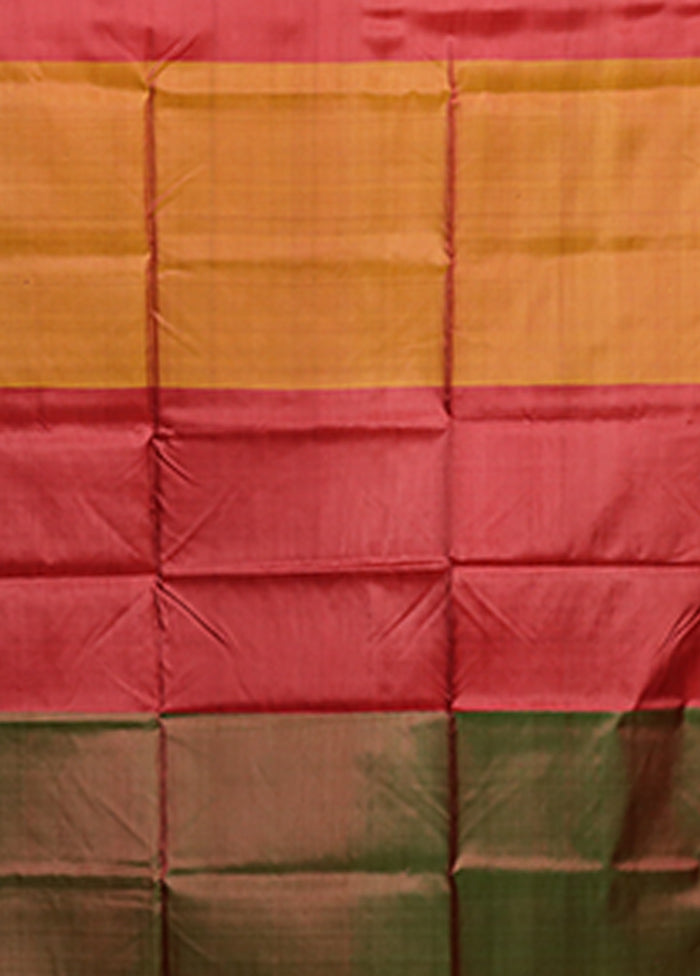 Multicolor Printed Pure Silk Saree Without Blouse Piece