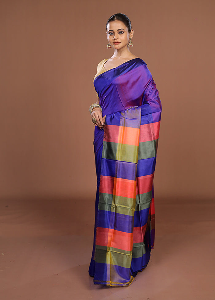 Multicolor Printed Pure Silk Saree Without Blouse Piece