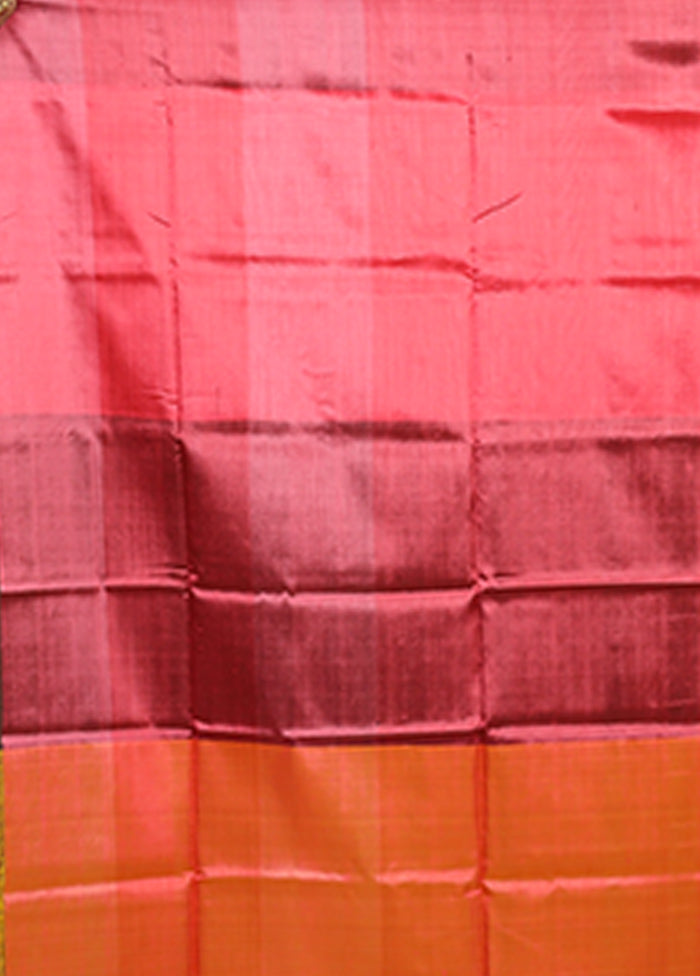 Multicolor Printed Pure Silk Saree Without Blouse Piece