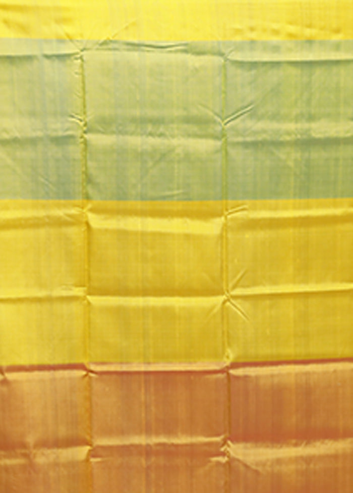 Multicolor Printed Pure Silk Saree Without Blouse Piece