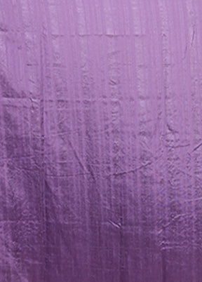 Purple Tussar Silk Saree With Blouse Piece