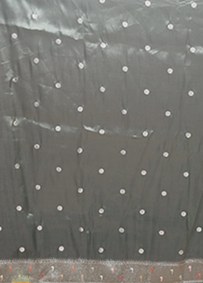 Green Organza Saree With Blouse Piece