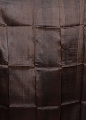 Black Printed Pure Silk Saree Without Blouse Piece