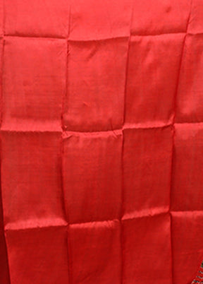 Maroon Printed Pure Silk Saree Without Blouse Piece