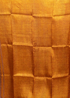 Red Printed Pure Silk Saree Without Blouse Piece