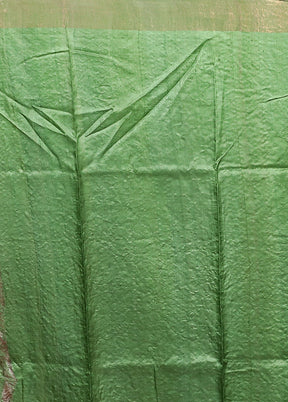 Red Handloom Tussar Pure Silk Saree With Blouse Piece