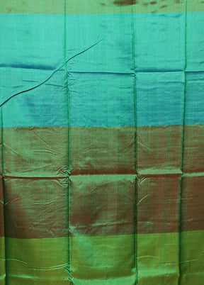 Rust Printed Pure Silk Saree Without Blouse Piece