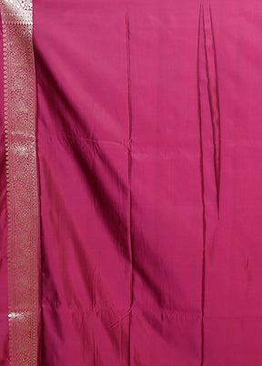 Purple Katan Silk Saree With Blouse Piece
